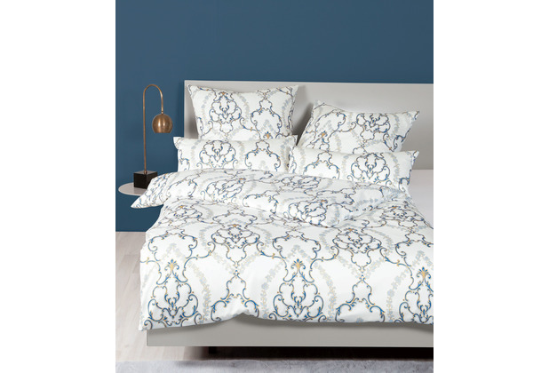 Janine Bettwsche CARMEN S Interlock-Jersey imperium blau 55058-02 Standard Bettbezug 135x200, Kissenbezug 80x80cm