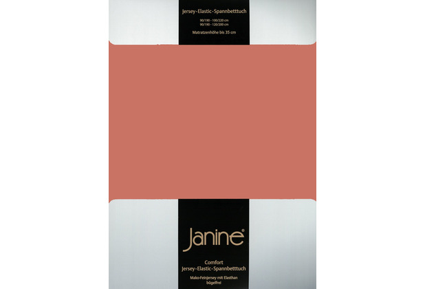 Janine Spannbetttuch ELASTIC-JERSEY Elastic-Jersey siena 5002-54 150x200