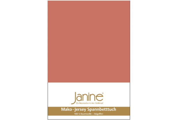 Janine Spannbetttuch MAKO-FEINJERSEY Mako-Feinjersey siena 5007-54 200x200