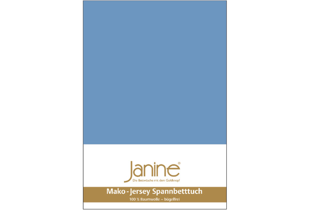 Janine Bettwsche MAKO-FEINJERSEY Mako-Feinjersey blau 5007-42 Kissenbezug 40x40