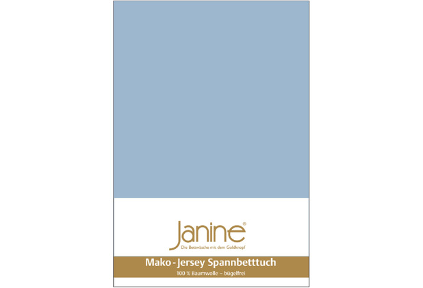 Janine Bettwsche MAKO-FEINJERSEY Mako-Feinjersey perlblau 5007-32 Kissenbezug 40x60