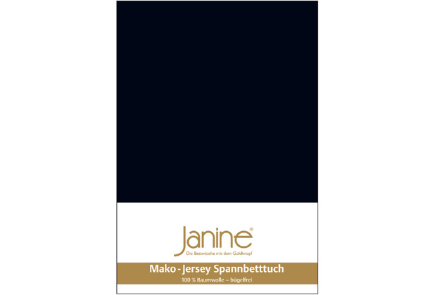 Janine Bettwsche MAKO-FEINJERSEY Mako-Feinjersey schwarz 5007-98 Kissenbezug 40x40