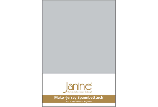 Janine Bettwsche MAKO-FEINJERSEY Mako-Feinjersey silber 5007-18 Kissenbezug 40x60