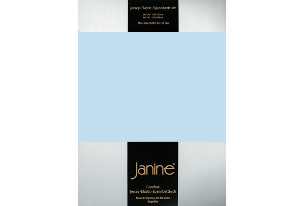 Janine Spannbetttuch ELASTIC-JERSEY Elastic-Jersey hellblau 5002-12 200x200