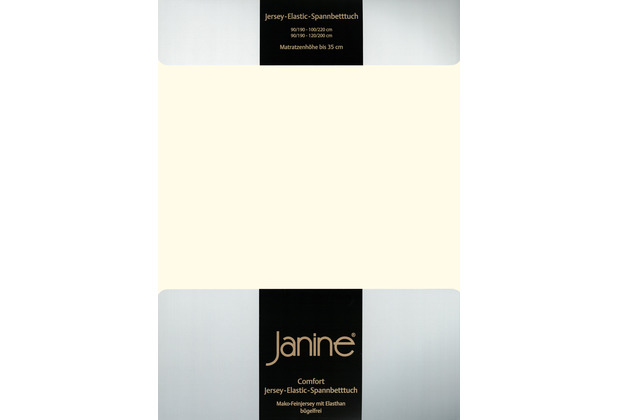 Janine Spannbetttuch ELASTIC-JERSEY Elastic-Jersey natur 5002-07 150x200