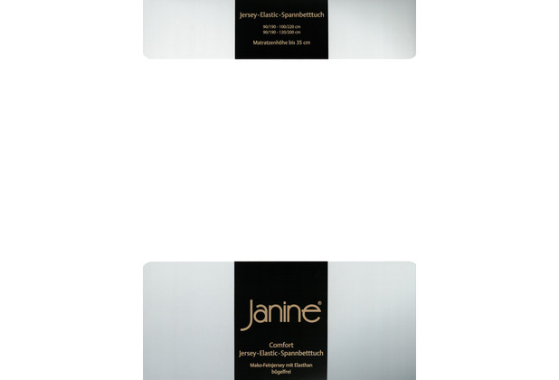 Janine Comfort-Jersey-Spannbettuch Elastic weiß Spannbettlaken 200x200