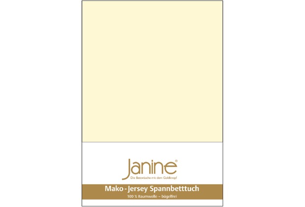 Janine Spannbetttuch MAKO-FEINJERSEY Mako-Feinjersey champanger 5007-17 150x200