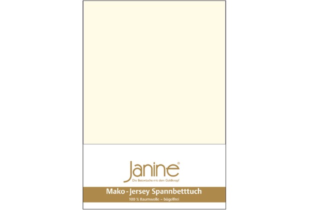 Janine Spannbetttuch MAKO-FEINJERSEY Mako-Feinjersey natur 5007-07 150x200