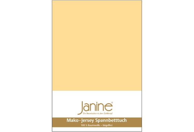 Janine Jersey-Spannbetttuch Jersey vanille Spannbettlaken 200x200