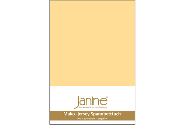 Janine Jersey-Spannbetttuch Jersey vanille Kissenbezug 40x40