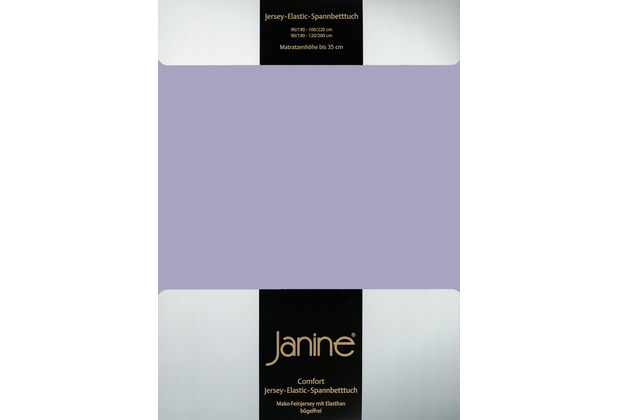 Janine Spannbetttuch ELASTIC-JERSEY Elastic-Jersey lavendel 5002-525 150x200