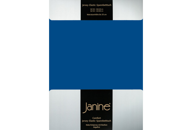 Janine Spannbetttuch ELASTIC-JERSEY Elastic-Jersey royalblau 5002-272 150x200