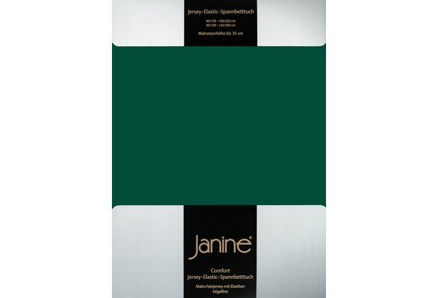 Janine Spannbetttuch ELASTIC-JERSEY Elastic-Jersey waldgrn 5002-677 150x200