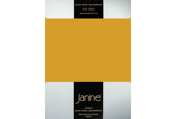 Janine Spannbetttuch ELASTIC-JERSEY Elastic-Jersey honiggold 5002-73 200x200