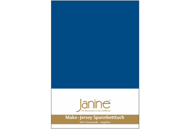 Janine Spannbetttuch MAKO-FEINJERSEY Mako-Feinjersey royalblau 5007-272 200x200