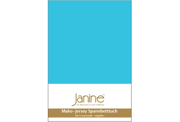 Janine Spannbettuch Jersey-Spannbetttuch türkis SpB- 200 X 200