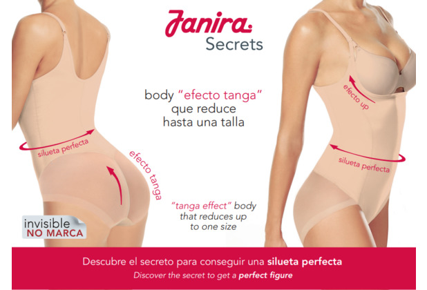 Janira BODY SILUETA SECRETS-114 NEGRO S