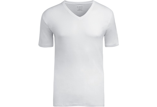 Jockey Modern Classic V-Ausschnitt T-Shirt im Doppelpack mit Frackschnitt white 2XL