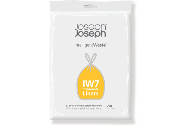Joseph Joseph IW7 20-Liter-Müllbeutel (20er-Packung) - klar