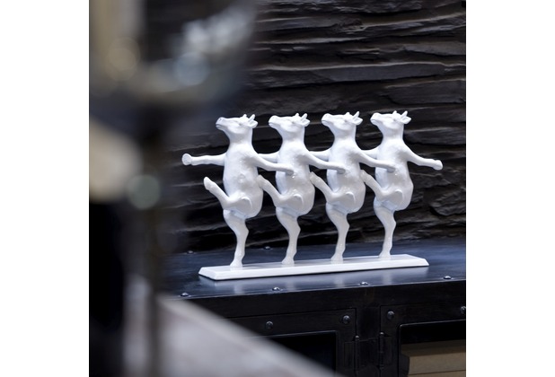 Kare Design Deko Figur Dancing Cows 23 x 39.5 x 7 cm