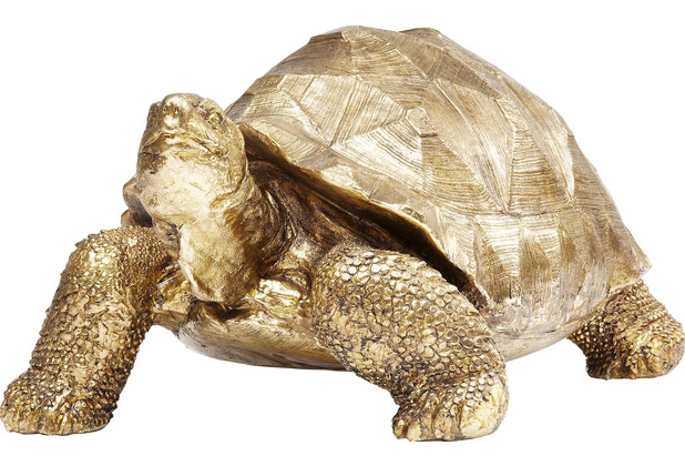 Kare Design Deko Figur Turtle Gold Medium