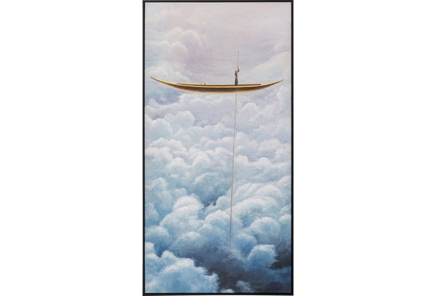 Kare Design Gerahmtes Bild Cloud Boat 60x120cm