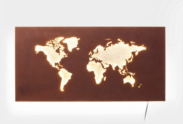 Kare Design Leuchtdekoration Map LED