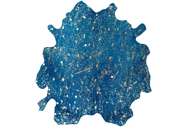 Kayoom Teppich Glam 410 Blau / Gold 1,35qm - 1,65qm