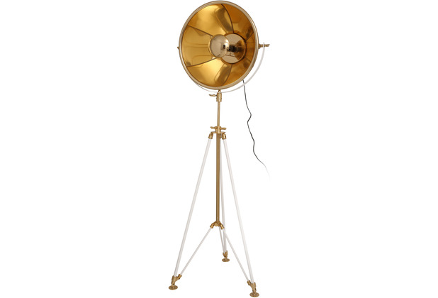 Kayoom Stehlampe Bowie 125 Beige / Gold / Wei