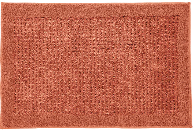 Kleine Wolke Badteppich Net Terracotta 60x 60 cm