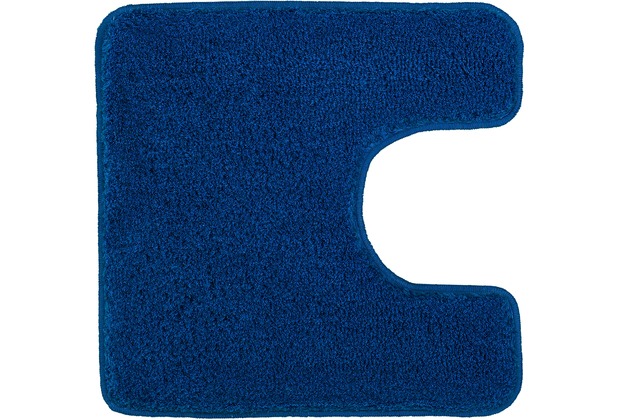 Kleine Wolke Badteppich Relax Atlantikblau 55 cm x 55 cm WC-Vorleger mit Ausschnitt