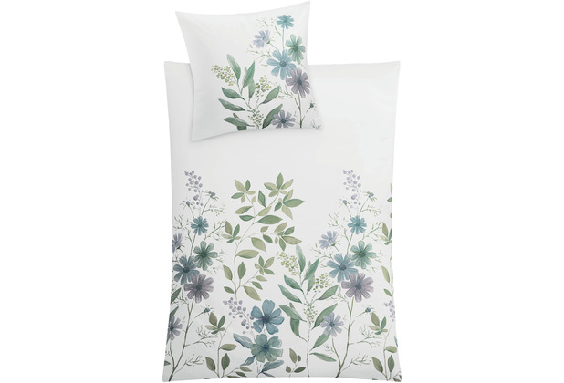 Kleine Wolke Bettwsche Botanica Multicolor Standard Bettbezug 135x200, Kissenbezug 80x80cm