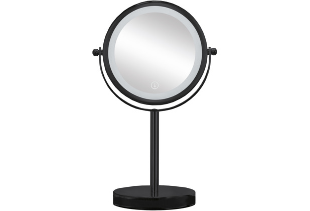 Kleine Wolke Kosmetikspiegel Bright Mirror Schwarz 17,5 x 29,5 cm