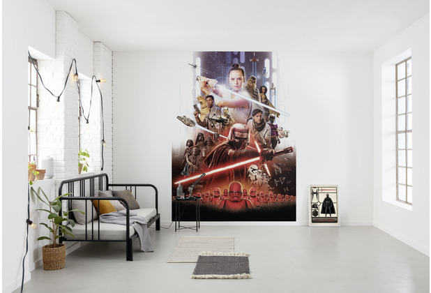 Komar Fototapete \"STAR WARS EP9 Movie Poster Rey\" 184 x 254 cm