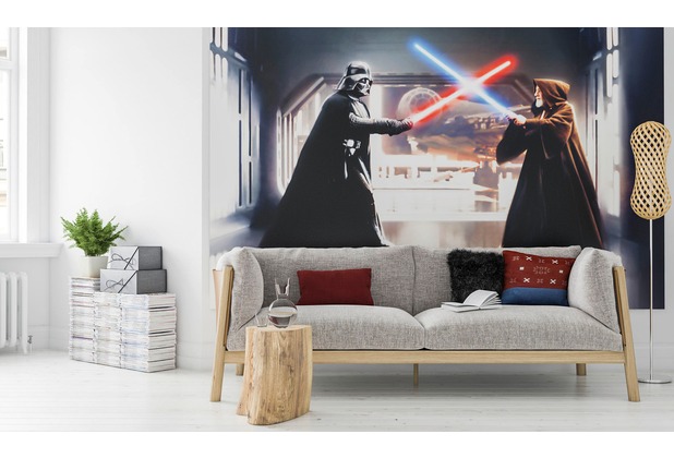 Komar Fototapete Star Wars Vader vs. Kenobi 300 x 200 cm