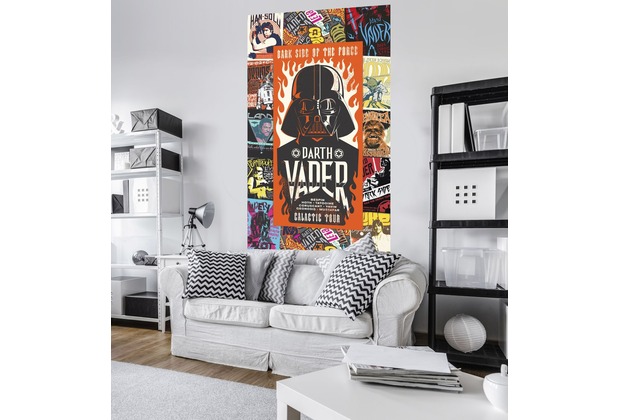 Komar Vlies Panel \"Star Wars Rock On Posters\" 120 x 200 cm
