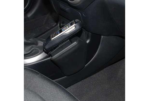 Kuda Lederkonsole für Hyundai i20 ab 03/09 Echtleder schwarz