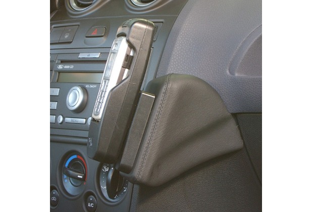 Kuda Lederkonsole für Ford Fiesta ab 11/05 - 09/08 Mobilia / Kunstleder schwarz