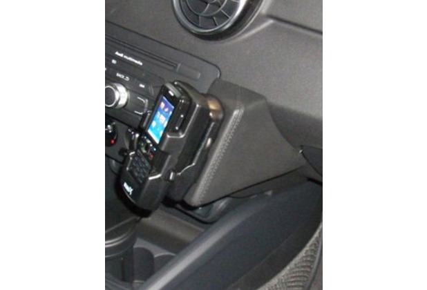 Kuda Lederkonsole für Audi A1 ab 09/2010 Echtleder schwarz