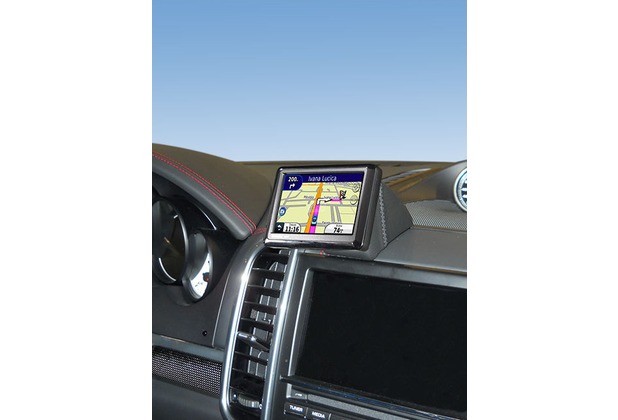 Kuda Navigationskonsole für Navi Porsche Cayenne ab 05/2010 Echtleder schwarz