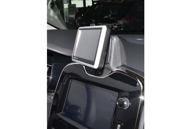 Kuda Navigationskonsole für Navi Renault Clio ab 2013 Mobilia / Kunstleder schwarz