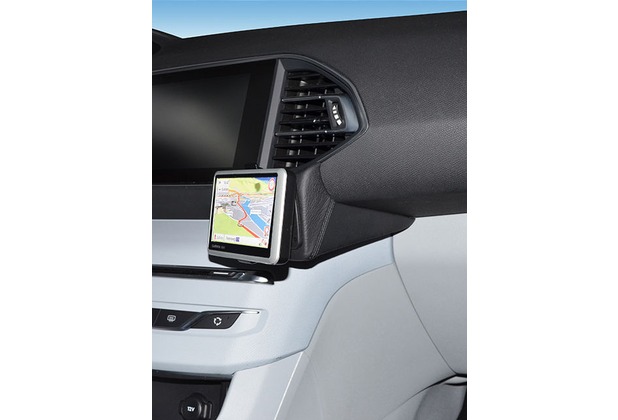 Kuda Navigationskonsole für Peugeot 308 ab 2013 Navi Kunstleder schwarz