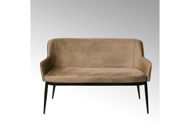 Lambert Felix 2er Bank taupe 130 x 62 x 84 cm