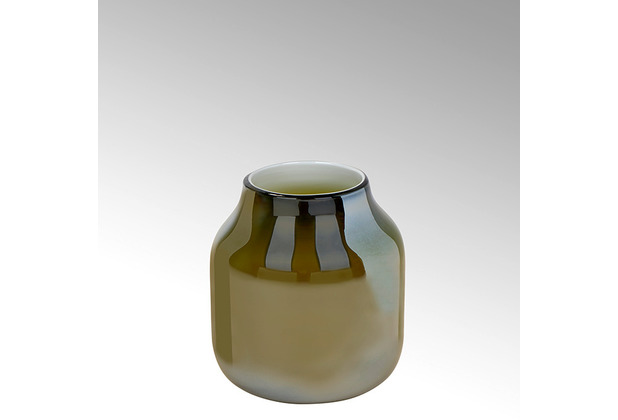 Lambert Ferrata Vase oliv/metallic