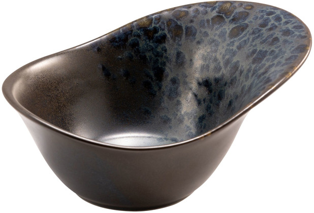Le Coq Porcelaine Schale 18,5x13,5 cm Phobos Schwarz Blau