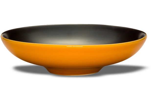 Le Coq Porcelaine Teller tief 22 cm Ekate Orange