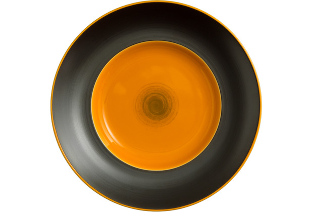 Le Coq Porcelaine Teller tief 27,5 cm Ekate Orange