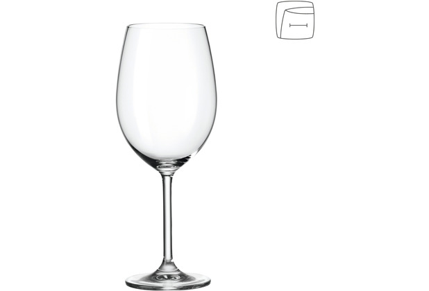Leonardo Rotweinglas DAILY auf 0,2l geeicht 6er-Set