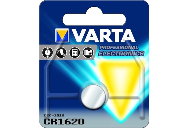 VARTA Knopfzelle CR1620 Lithium 1er Blister