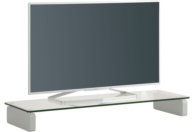 MAJA Möbel TV-Board MEDIA ZUBEHÖR Klarglas 110 x 12,2 x 35 cm